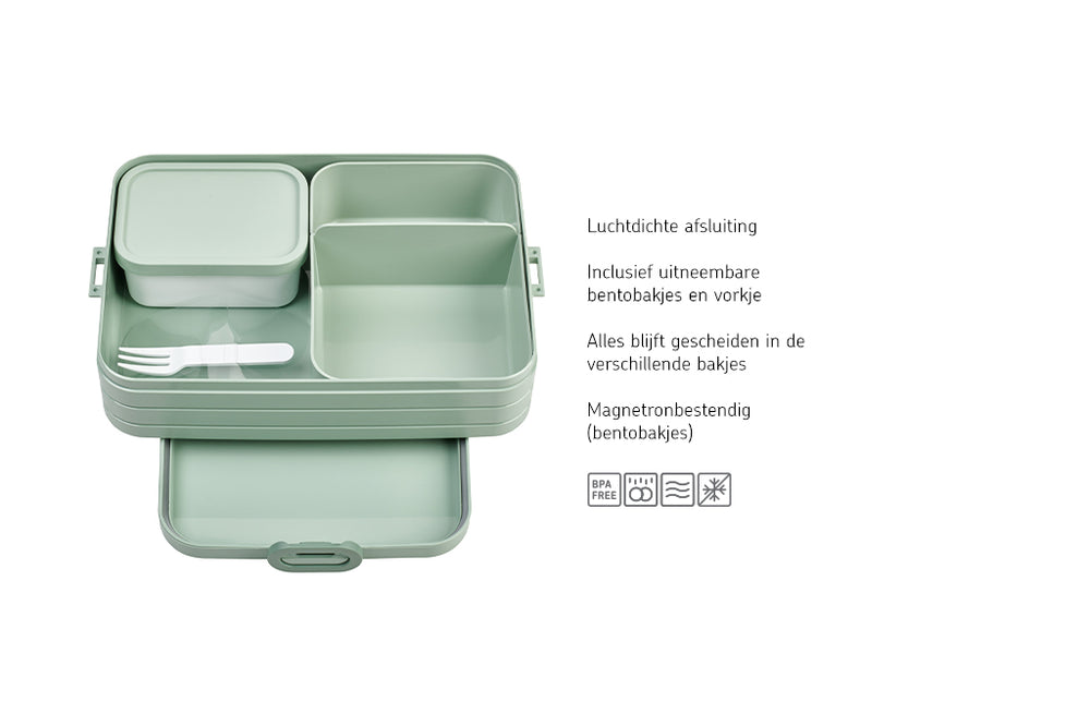 Mepal Brotdose / Lunchbox Take a Break Nordic Sage Midi - mit 2 Bento-Boxen
