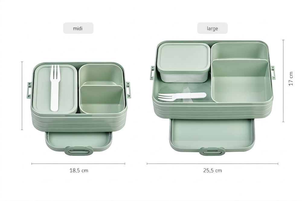 Mepal Brotdose / Lunchbox Take a Break Nordic Sage Midi - mit 2 Bento-Boxen