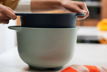 Mepal Rührschüsselset Chef It Nordic Sage 3-teilig - Rührschüssel 1,5 & 3 Liter + Spatel
