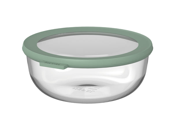 Mepal Glas Frischhaltedose Cirqula Nordic Sage Rund - 1,25 Liter