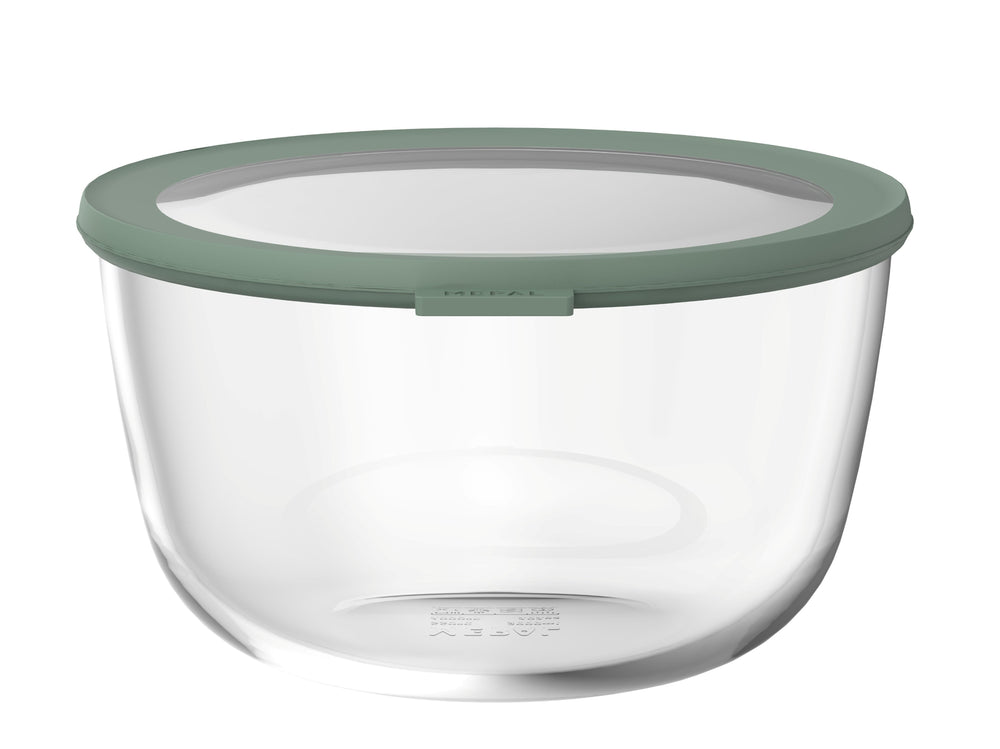 Mepal Glas Frischhaltedose Cirqula Nordic Sage Rund - 3 Liter