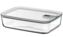 Mepal Auflaufform / Lasagneform mit Deckel EasyClip Nordic Sage - Glas - 2,25 Liter