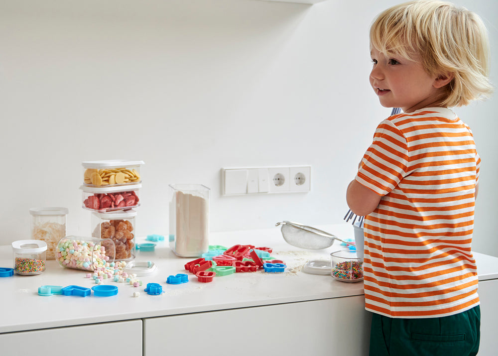 Mepal Vorratsbehälter Set Modula Weiß 9-teilig