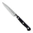 Messermeister Schilmes Meridian Elite 9 cm met zwart heft, vrijstaand op witte achtergrond