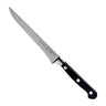 Messermeister Uitbeenmes Meridian Elite 15 cm met zwart heft, vrijstaand op witte achtergrond