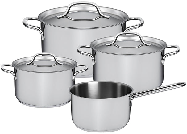 Sola Topfset Mirage - Edelstahl - Kochtopf ø 16, 18, 20 cm & Stielkasserolle ø 16 cm - Induktionsgeeignet - 4-teilig