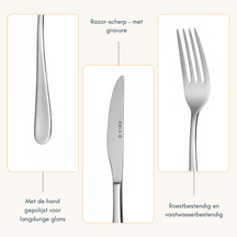 Sola Besteckset Florenz - 18/10 Edelstahl - 100-teilig / 12 Personen