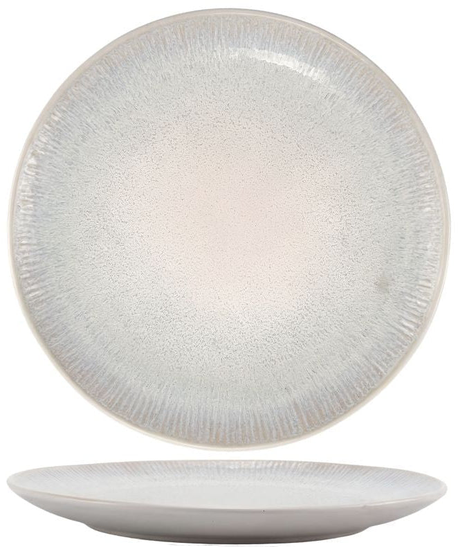 Cookinglife Geschirrset Nola Beige reactive glaze 18-teilig / 6 Personen - 6 Speiseteller, 6 Frühstücksteller und 6 Schalen
