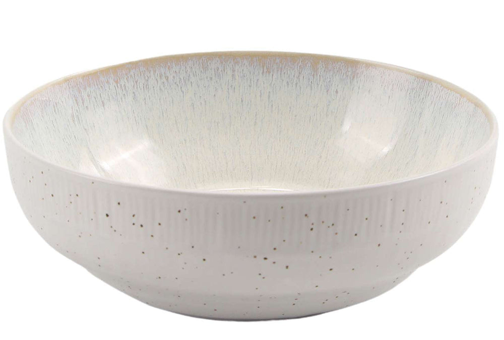 Cookinglife Geschirrset Nola Beige reactive glaze 18-teilig / 6 Personen - 6 Speiseteller, 6 Frühstücksteller und 6 Schalen