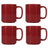 ONA Becher Fika Burgundy 330 ml - 4 Stück