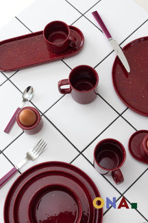 ONA Becher Fika Burgundy 330 ml - 4 Stück