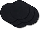 Cookinglife Untersetzer - Veganes Leder - Schwarz - ø 10 cm - 6 Stück
