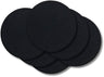Cookinglife Untersetzer - Veganes Leder - Schwarz - ø 10 cm - 6 Stück