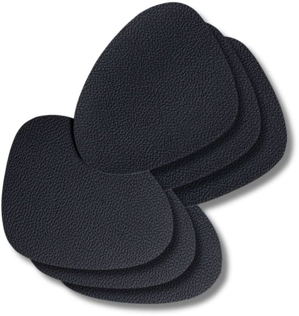 Cookinglife Untersetzer - Veganes Leder - Schwarz - Organic - 13 x 11 cm - 6 Stück