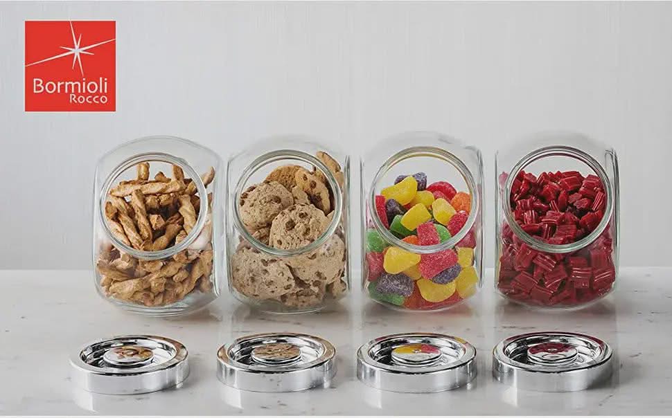 Bormioli Rocco Bonbonglas / Vorratsglas Pandora - ø 18 cm / 2 Liter - 3er-Pack