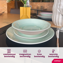 Cookinglife Frühstücksteller / Dessertteller Pastel Harmony ø 19 cm - 6 Stück