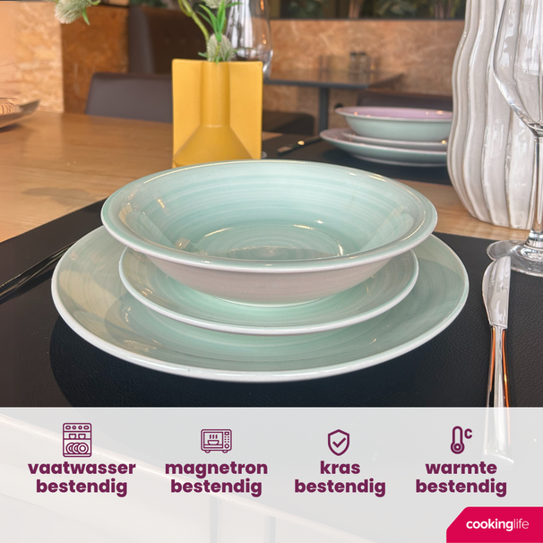 Cookinglife Speiseteller Pastel Harmony ø 26,5 cm - 6 Stück