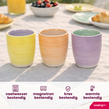 Cookinglife Kaffeetassen / Senseo Tassen Pastel Harmony 180 ml - 6 Stück