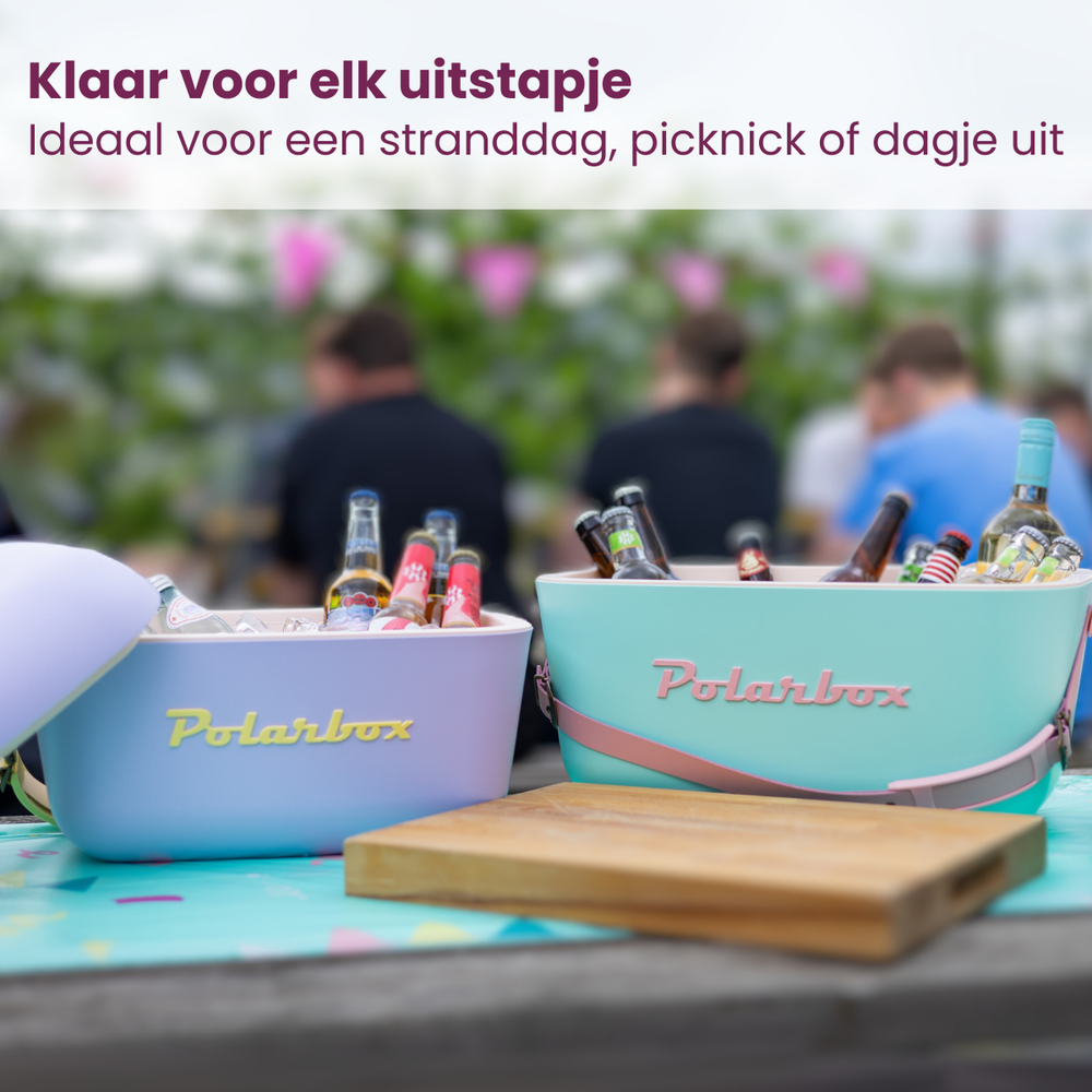 Polarbox Kühlbox mit Schultergurt - Lila Sorbet - 20 Liter
