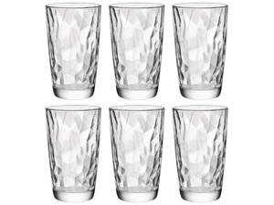 Bormioli Rocco Longdrinkgläser Diamond Transparent 470 ml - 6 Stück