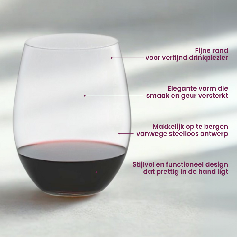 Riedel Rote Weingläser O Wine - Cabernet / Merlot - 8 Stücke