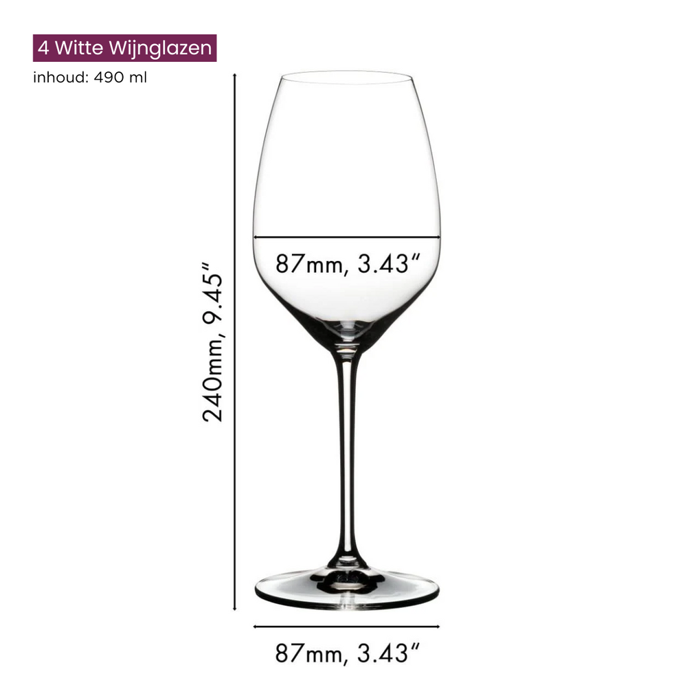 Riedel Weiße Weingläser Extreme - Riesling - 4 Stücke