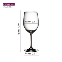 Riedel Weißweingläser Vinum - Viognier / Chardonnay - 350 ml - Zahle 6 und bekomme 8