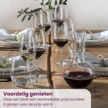 Riedel Weißweingläser Vinum - Viognier / Chardonnay - 350 ml - Zahle 6 und bekomme 8