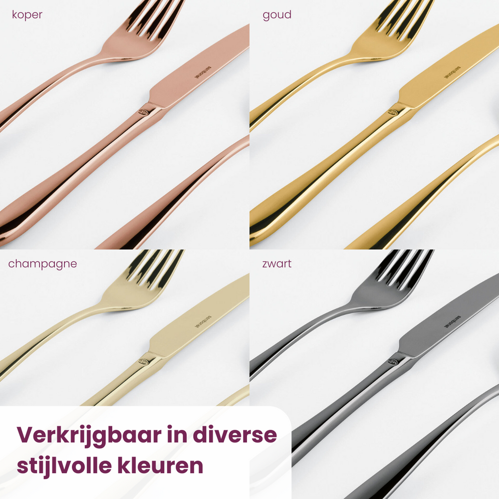 Sambonet Besteckset Linear - Gold - 24-teilig / 6 Personen