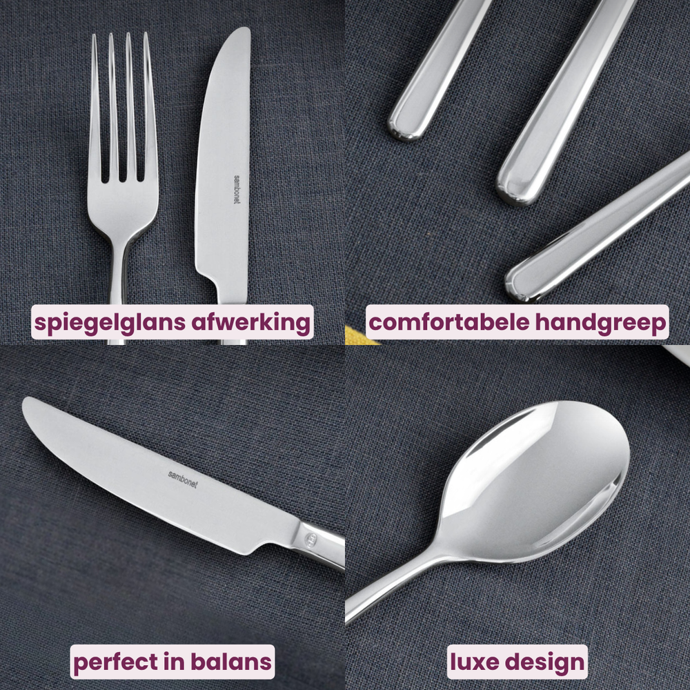 Sambonet Besteckset Linear - Gold - 24-teilig / 6 Personen