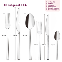Sambonet Besteckset Rock - Gold - 36-teilig / 6 Personen