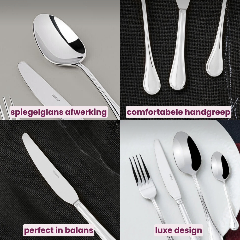 Sambonet Besteckset Royal - Edelstahl - 24-teilig / 6 Personen