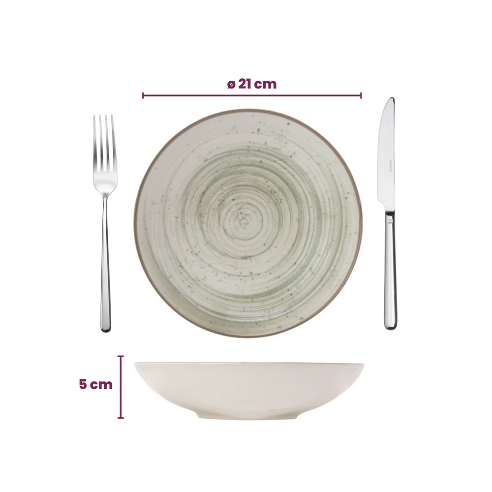 Cosy & Trendy Geschirrset Sintra Ivy Green 16-teilig / 4 Personen