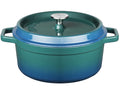 Sola Bräter mit Deckel Blau - ø 24 cm / 3.5 liter - Emaillierte Antihaftbeschichtung