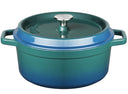 Sola Bräter mit Deckel Blau - ø 24 cm / 3.5 liter - Emaillierte Antihaftbeschichtung