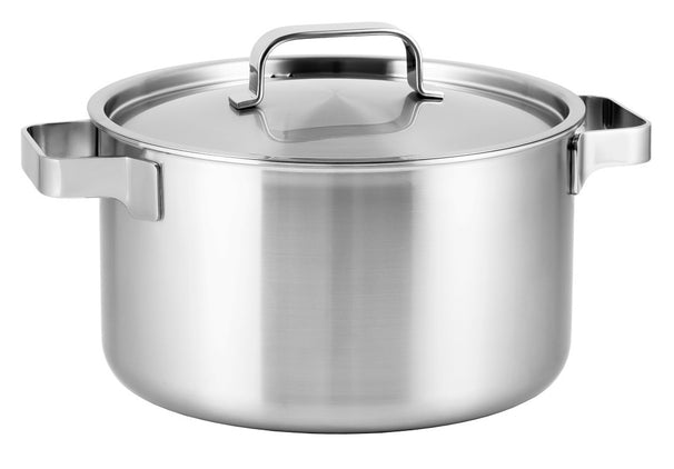 Sola Kochtopf / Suppentopf mit Deckel Ruby - Triply Edelstahl ø 24 cm / 5.5 Liter - geeignet für alle Wärmequellen