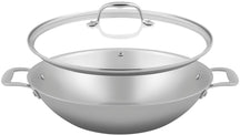 Sola Wokpfanne mit Deckel Green Cooking Ø 32 cm – ohne Antihaftbeschichtung – geeignet für alle Wärmequellen