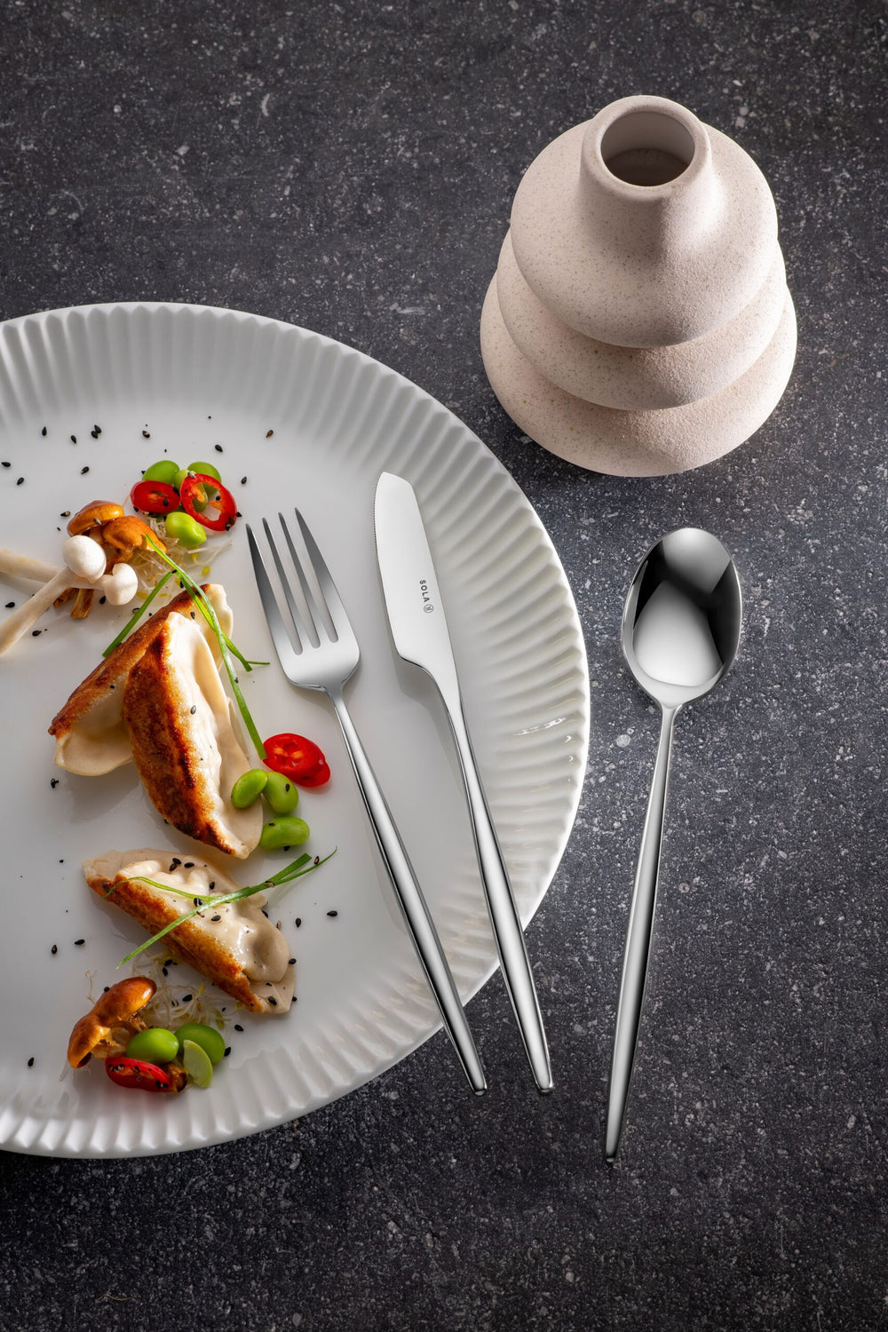 Sola Besteckset Osaka - 18/10 Edelstahl - 24-teilig / 6 Personen