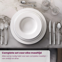 Villeroy & Boch Besteckset Piemont - 18/10 Edelstahl - 48 Teile / 12 Personen