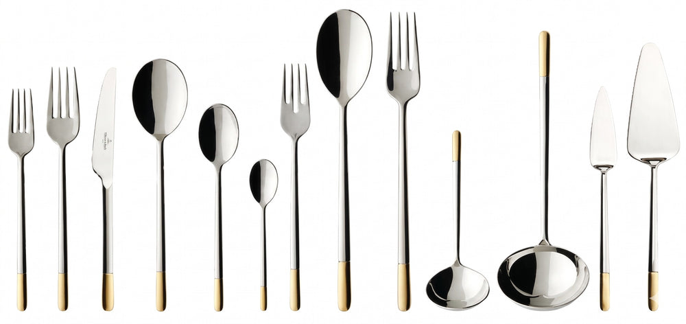 Villeroy & Boch Besteckset Ella - Vergoldet - 113-teilig