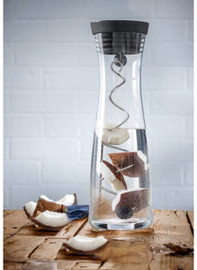 WMF Basic Wasserkaraf - Tropffrei - Inkl. Fruchtfilter - Schwarz / Silber - 1,5 Liter
