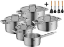 WMF Topfset Comfort Line - 5-teilig - Inklusive GRATIS Cookinglife Kochgeschirr Set - Kochtopf ø 16, 20, 20 und 24 cm sowie Stielkasserolle ø 16 cm