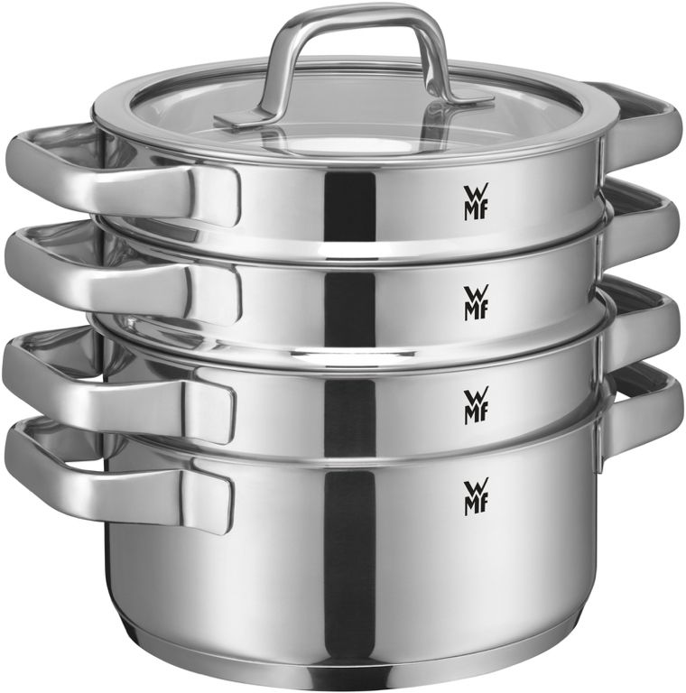 WMF Topfset Compact Cuisine – 5-teilig – Stielkasserolle ø 16, 16, 20 und 20 cm sowie Stielkasserolle ø 14 cm
