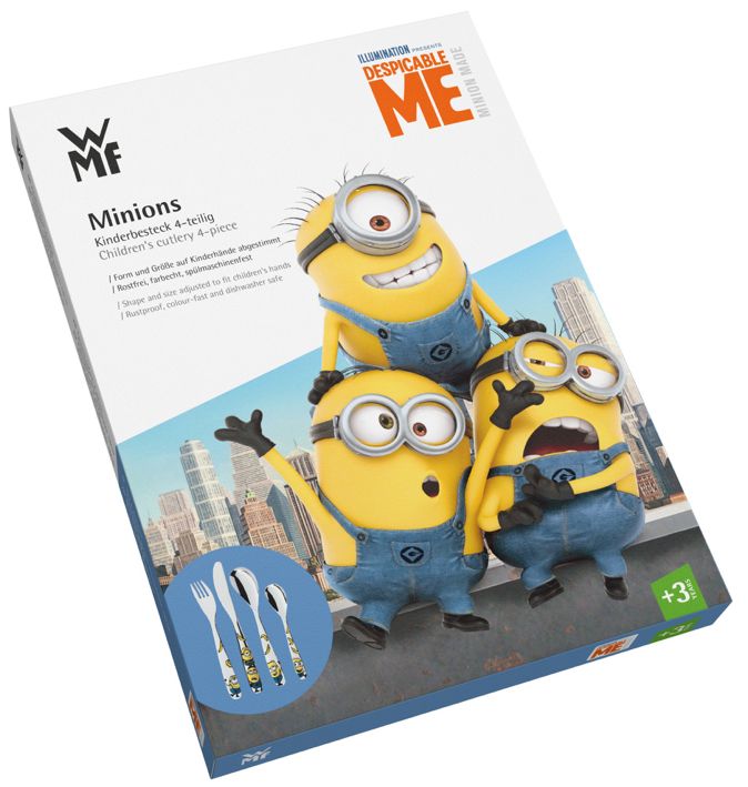 WMF Kinderbesteck Minions 4-teilig