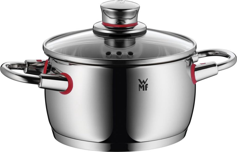 WMF Quality One Topfset – Edelstahl – 5-teilig – Stielkasserolle ø 16, 20, 20 und 24 cm sowie Stielkasserolle ø 16 cm
