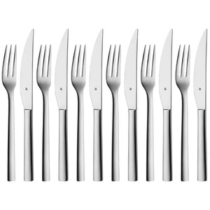 WMF Steakbesteckset Nuova - 12-teilig / 6 Personen