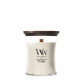 WoodWick Duftkerze Medium Tonka & Almond Milk - 11 cm / ø 10 cm - Duftkerze im Glas - Holzdocht
