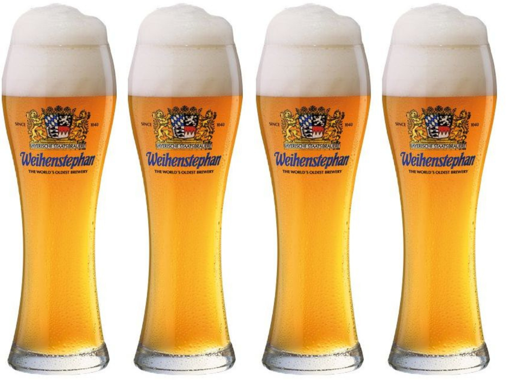Weihenstephaner Biergläser Weizen - 500 ml - 4 Stück