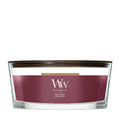 WoodWick Duftkerze Ellipse Dark Cherry - 9 cm / 19 cm - Duftkerze im Glas - Holzdocht