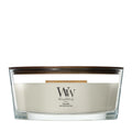 WoodWick Duftkerze Ellipse Fireside - 9 cm / 19 cm - Duftkerze im Glas - Holzdocht